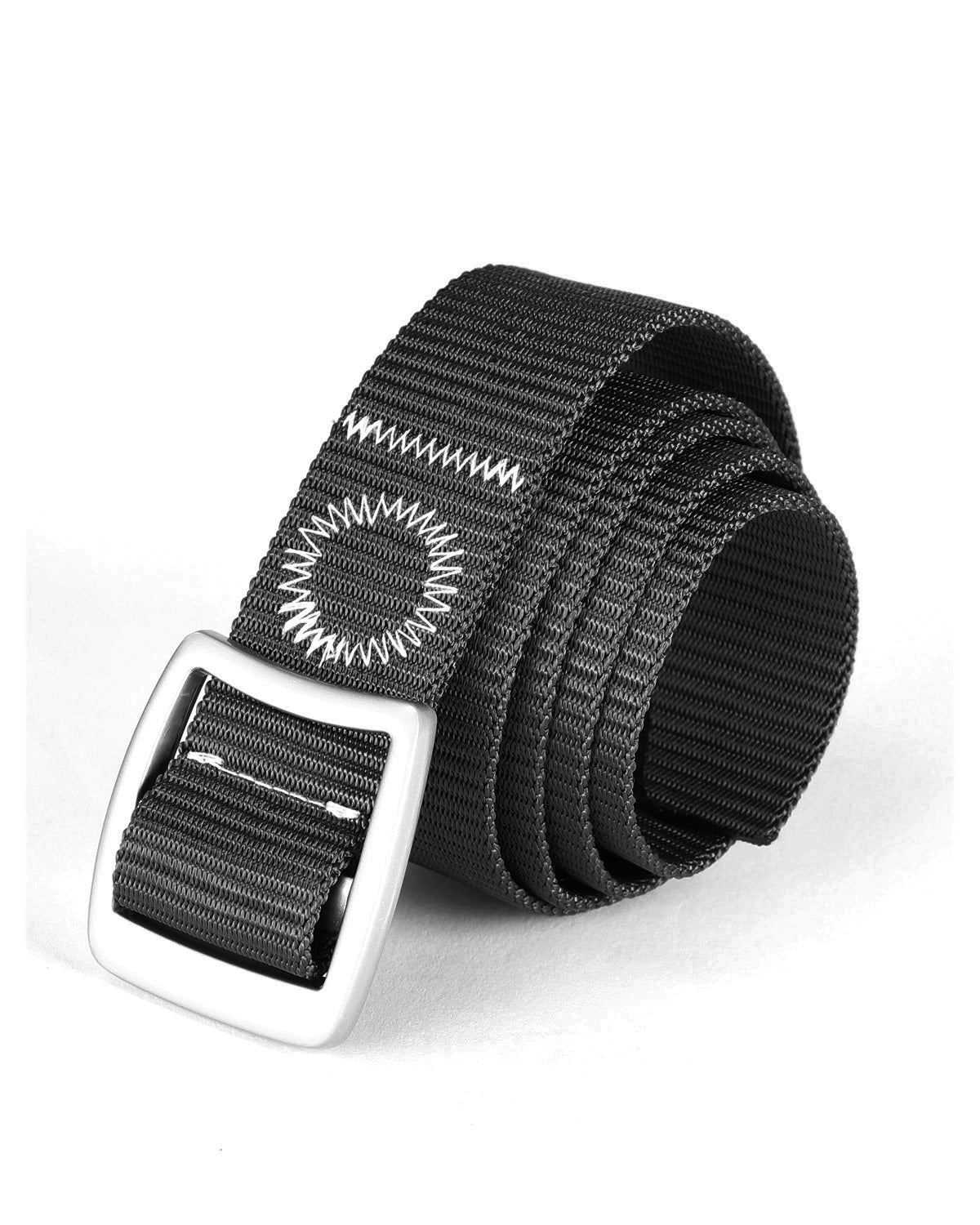 ZIMEGO Mens Adjustable Nylon Strap Military Tactical Web Belt Metal Buckle