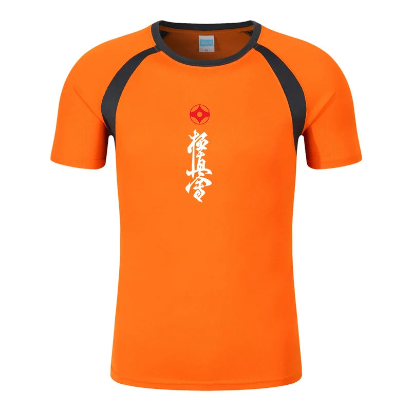 Kyokushin Karate Printed Fashion Men's Tee Shirt Summer T-shirt Cotton Mens Raglan Short Sleeve O Neck Streetwear Tops