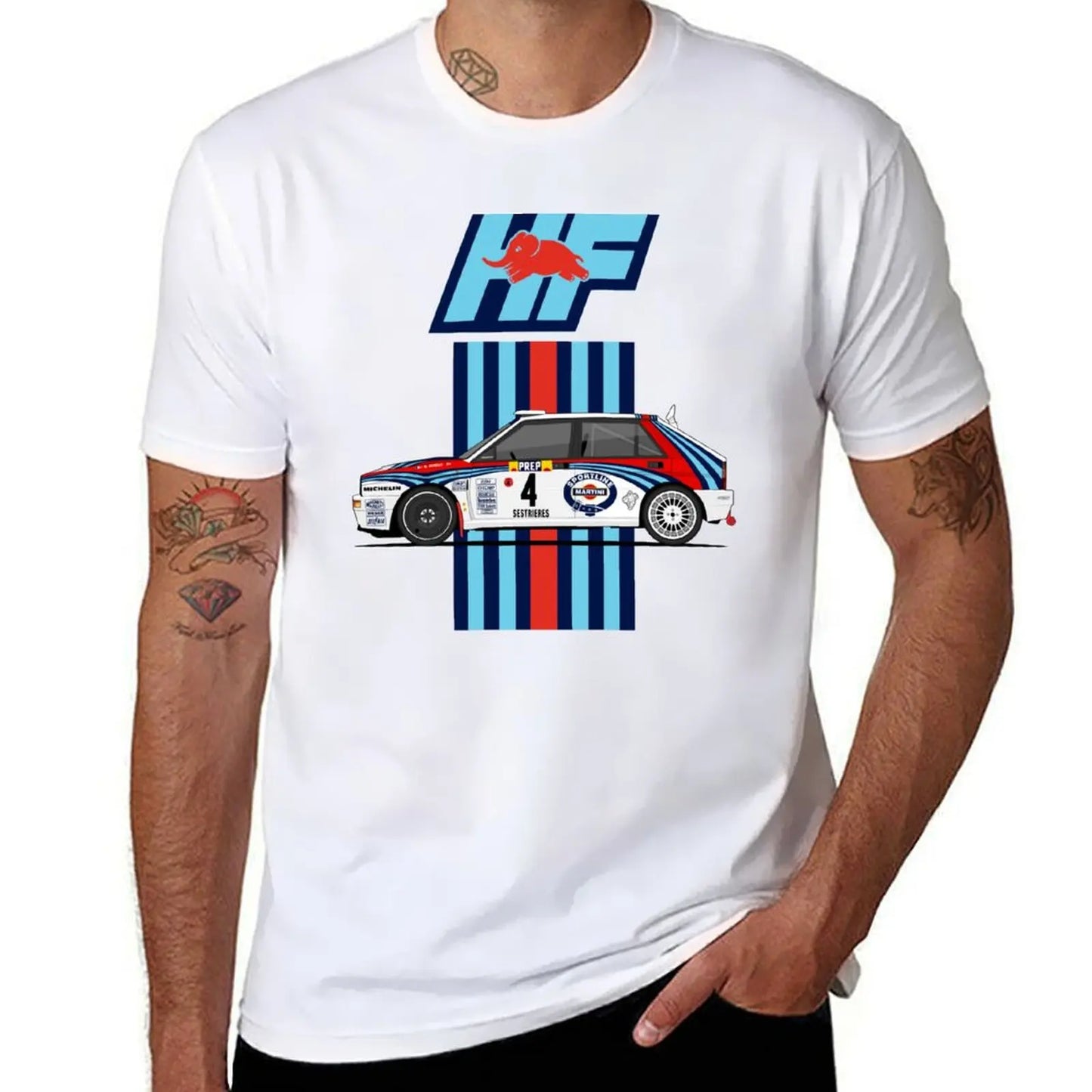 Lancia Delta integrale HF T-Shirt customizeds cute tops Short sleeve tee anime mens t shirt graphic