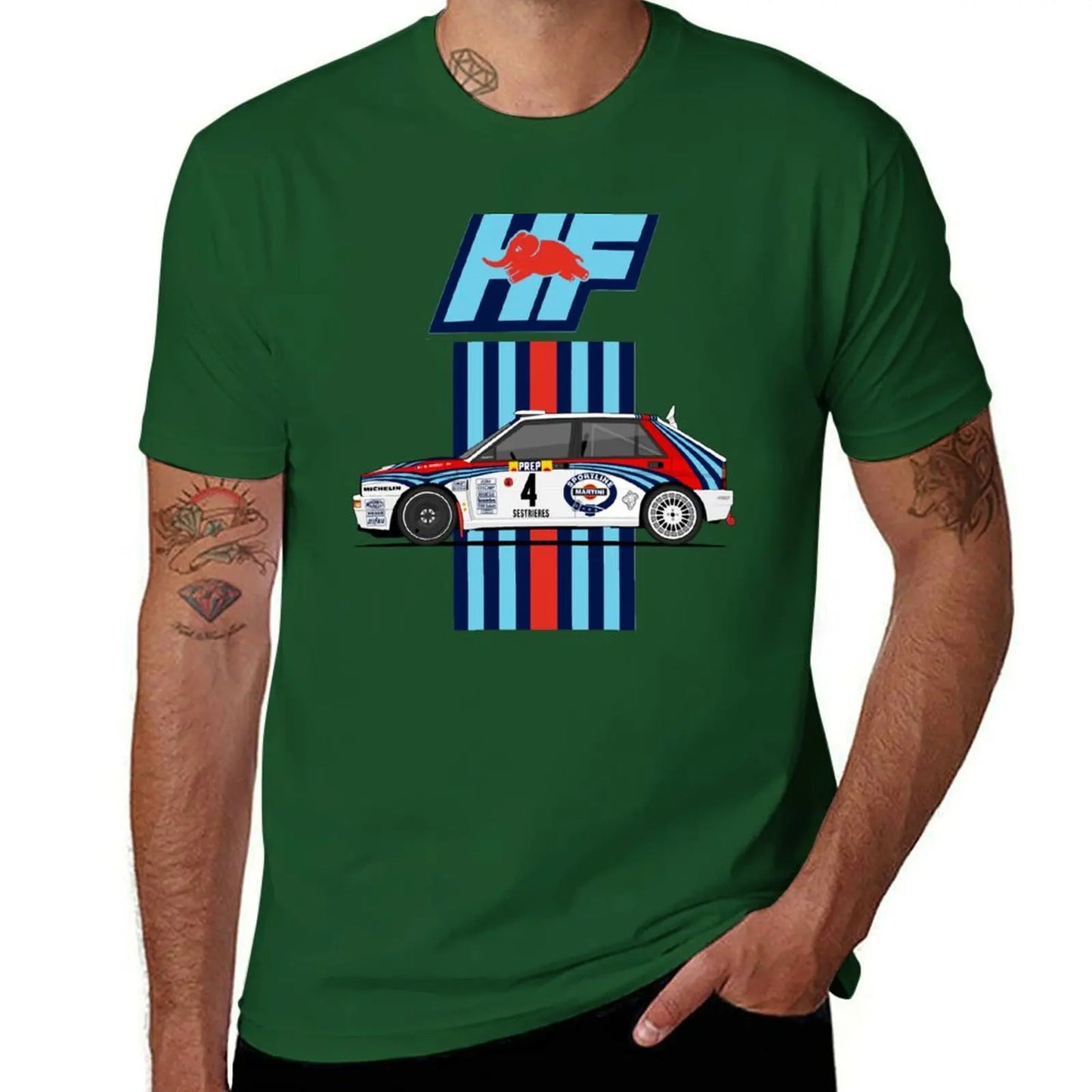 Lancia Delta integrale HF T-Shirt customizeds cute tops Short sleeve tee anime mens t shirt graphic
