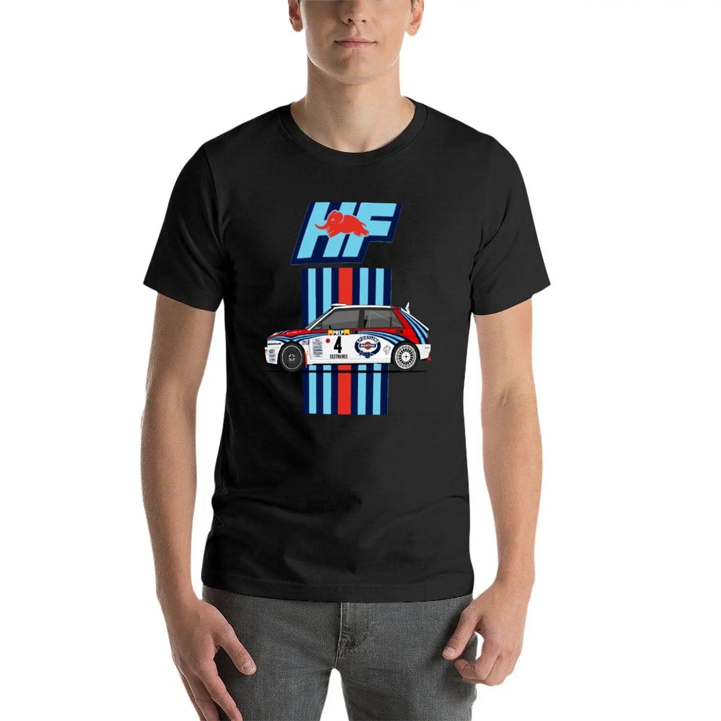 Lancia Delta integrale HF T-Shirt customizeds cute tops Short sleeve tee anime mens t shirt graphic
