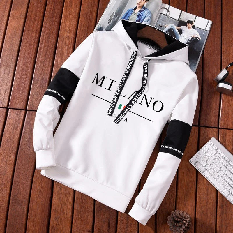 Sports Casual Daily Men's Tracksuit Outdoor Hot Sale Hooded Autumn Winter Single Piece Sweatshirt And Sweatpants Comfort Jogging