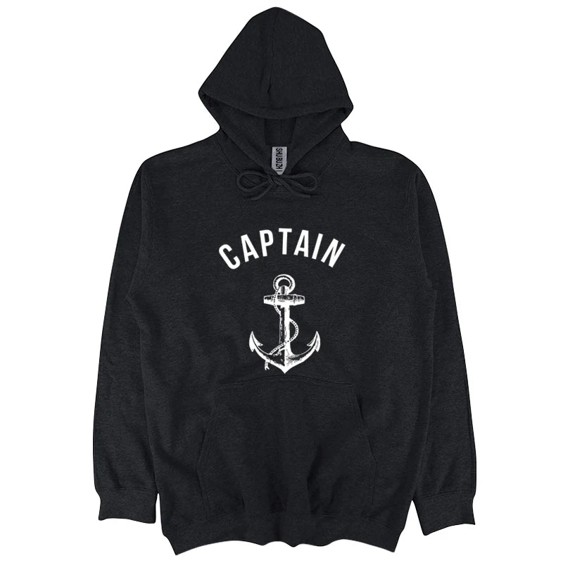 High Quality hoodie Captain hoodie Anchor Nautical Sea Sailor Ship Marine Fashion Cool Gift sweatshirt