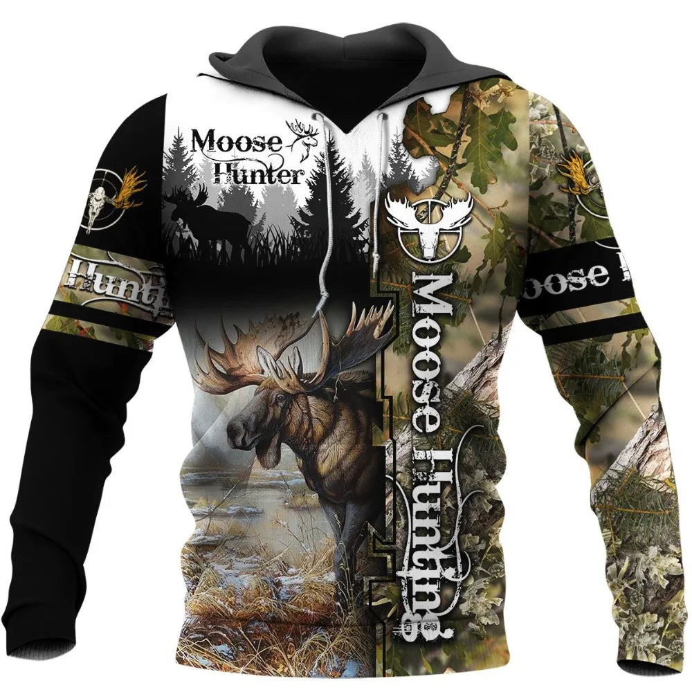 Animals Wilderness Novelty Hoodies Boar Hunter 3D Printed Mens Hooded Sweatshirt Unisex Streetwear Pullover Casual Tracksuits