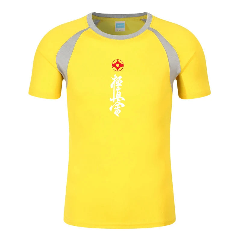 Kyokushin Karate Printed Fashion Men's Tee Shirt Summer T-shirt Cotton Mens Raglan Short Sleeve O Neck Streetwear Tops