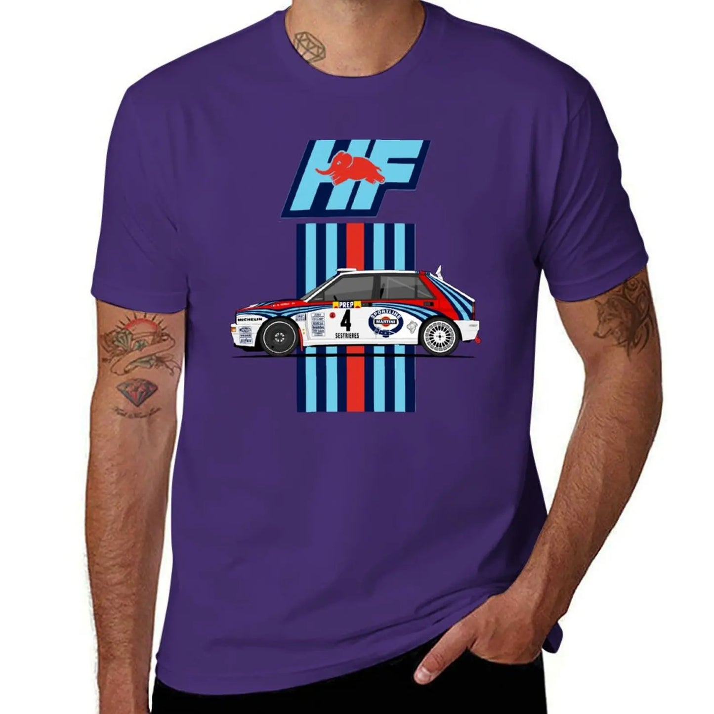 Lancia Delta integrale HF T-Shirt customizeds cute tops Short sleeve tee anime mens t shirt graphic