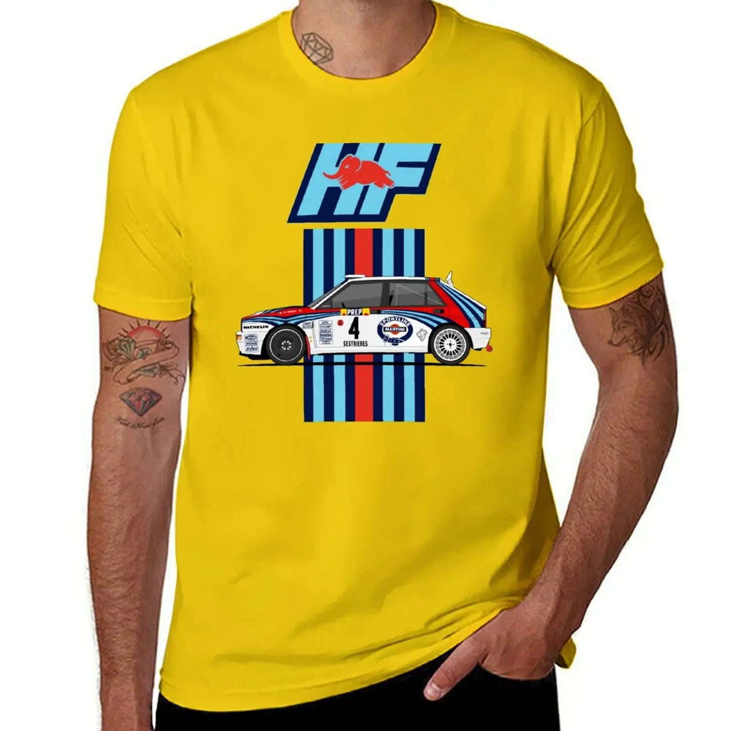 Lancia Delta integrale HF T-Shirt customizeds cute tops Short sleeve tee anime mens t shirt graphic