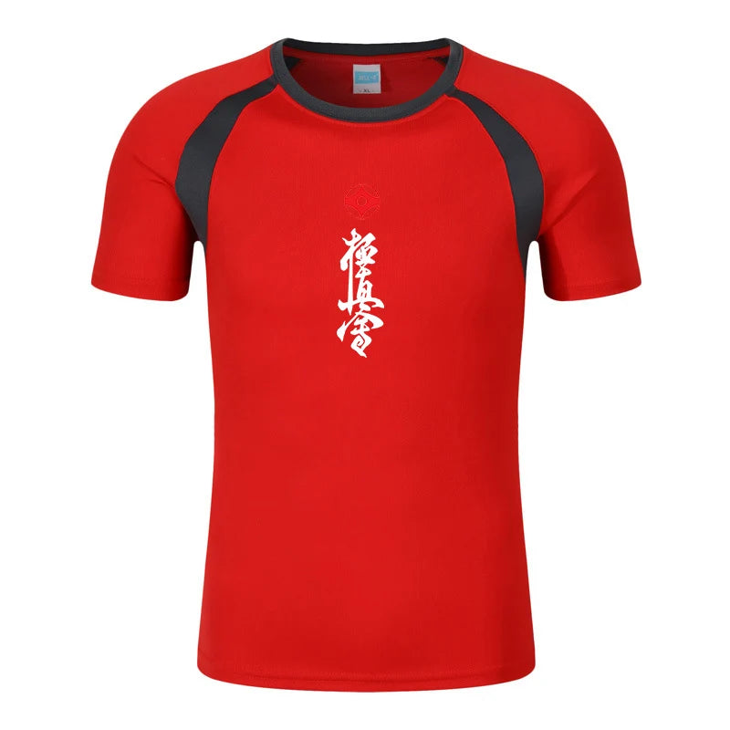 Kyokushin Karate Printed Fashion Men's Tee Shirt Summer T-shirt Cotton Mens Raglan Short Sleeve O Neck Streetwear Tops