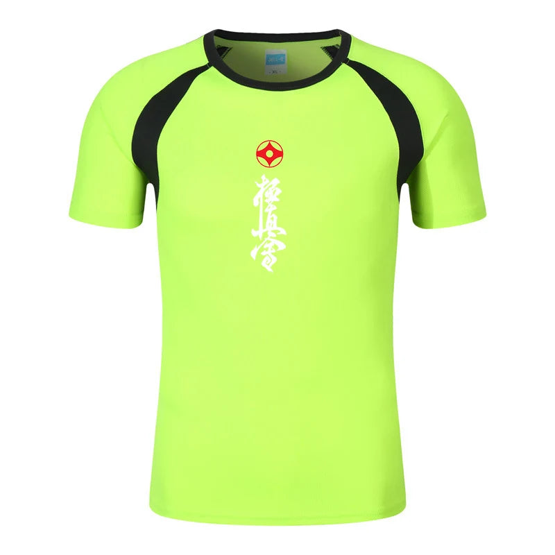 Kyokushin Karate Printed Fashion Men's Tee Shirt Summer T-shirt Cotton Mens Raglan Short Sleeve O Neck Streetwear Tops