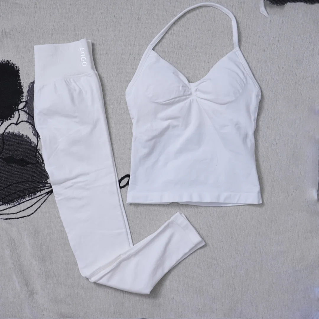 Yoga set Impact Strap Bra Sports Link Gym Running Strap Underwear Ipmact Strap Sports Seamless Bra Link Sports Yoga Sports Set-B