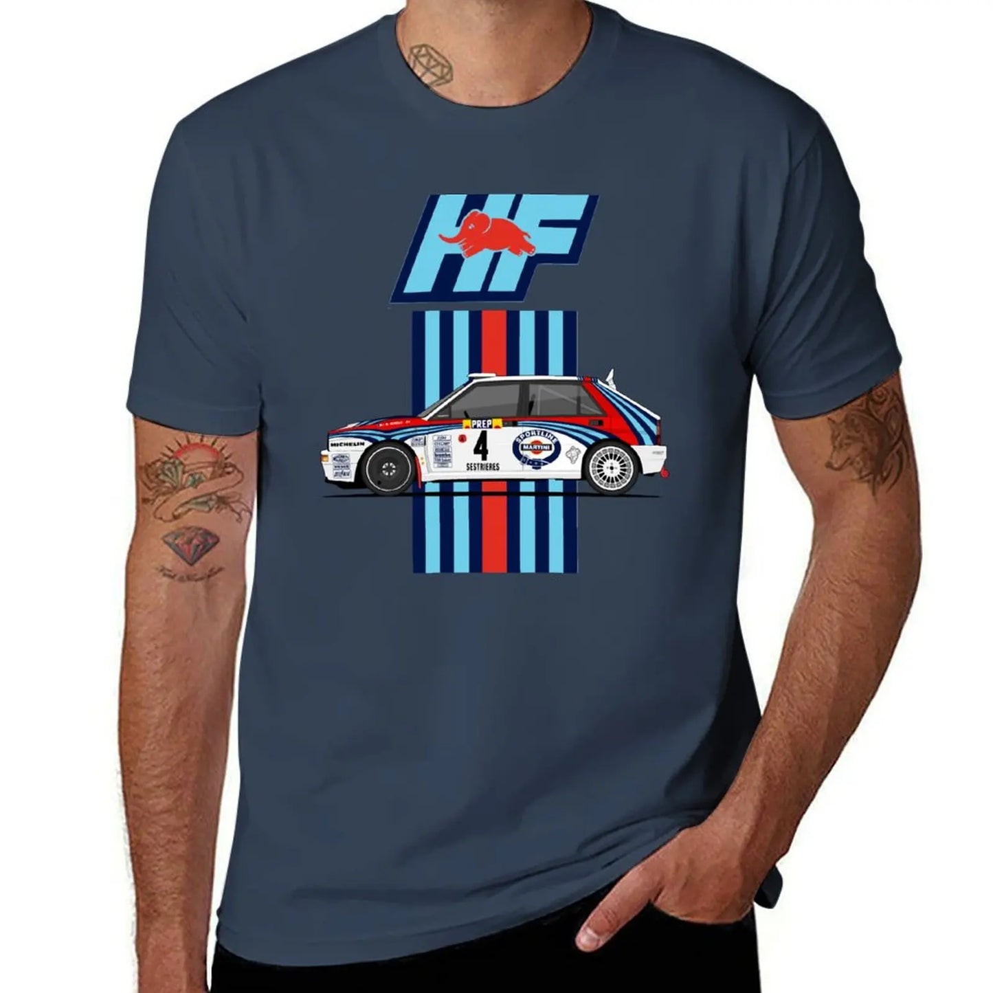 Lancia Delta integrale HF T-Shirt customizeds cute tops Short sleeve tee anime mens t shirt graphic