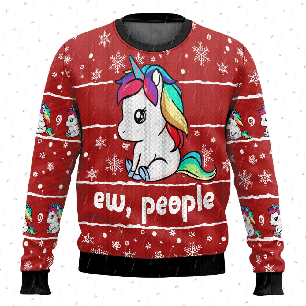 Christmas Ugly Sweater Cosplay Santa Claus Pet Anime Cartoon Skull Vintage 3DPrint Harajuku Winter Pullover Funny Long Sleeves 1