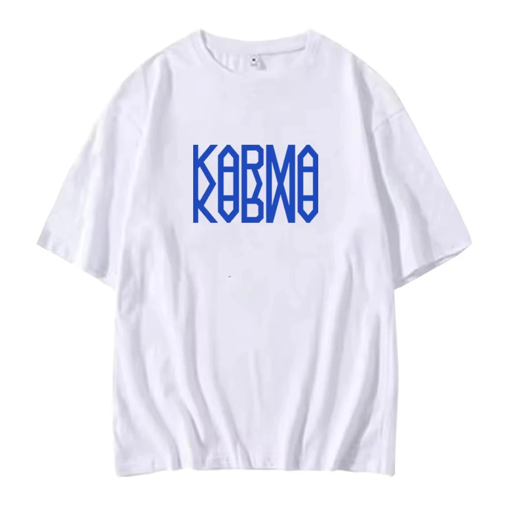 Kpop Straykids 2025 The 4th Album KARMA Kpop Fashion T Shirt Men Women Casual Cotton Cozy K-pop Short Sleeve Top