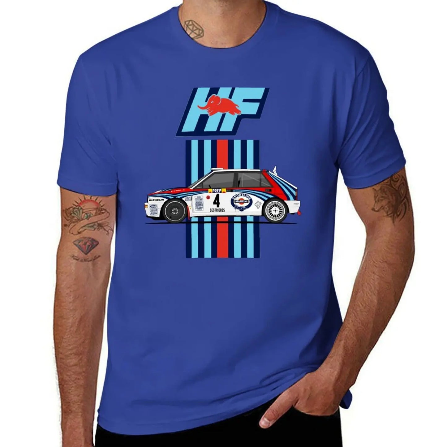 Lancia Delta integrale HF T-Shirt customizeds cute tops Short sleeve tee anime mens t shirt graphic