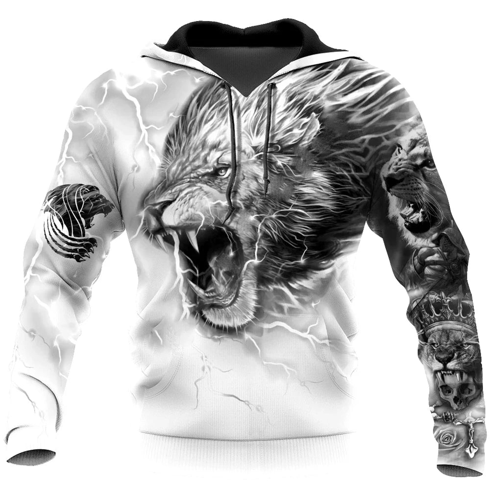 Animals Wilderness Novelty Hoodies Boar Hunter 3D Printed Mens Hooded Sweatshirt Unisex Streetwear Pullover Casual Tracksuits