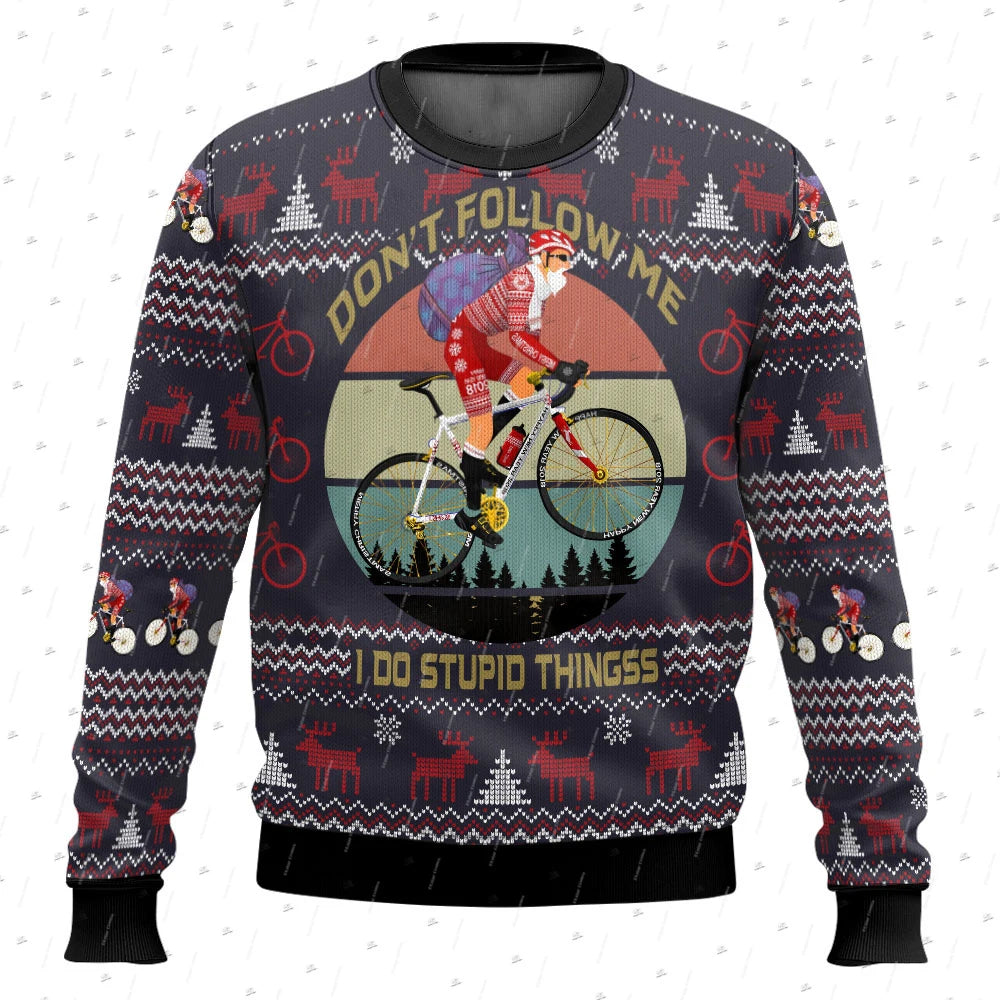 Christmas Ugly Sweater Cosplay Santa Claus Pet Anime Cartoon Skull Vintage 3DPrint Harajuku Winter Pullover Funny Long Sleeves 1