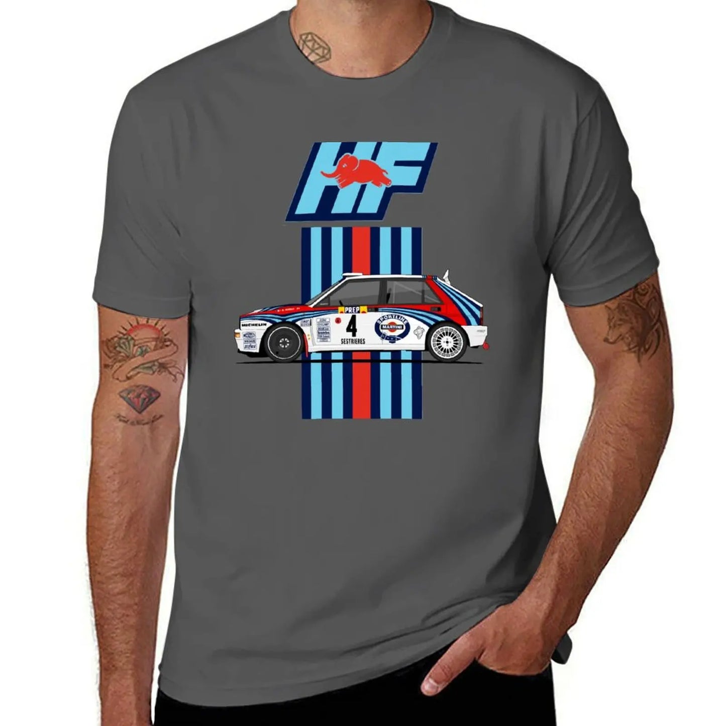 Lancia Delta integrale HF T-Shirt customizeds cute tops Short sleeve tee anime mens t shirt graphic